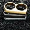 Nueva marca de barro de latón pegatina | Calcomanía de metal Punzones de Doble Dedo Doble Anillo Titanio Acero