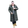 Mäns Ned Parkas Högkvalitativ Hooded Fur Collar Män Super Large Coat Vinterförtjockning X-Long Casual Jacket Plus Storlek 11XL12X13X14XL15XL1