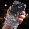 Glitter Sequins Designers Telefonfodral för iPhone 12 Pro Max Telefon Väskor Mjukt silikonlock till iPhone 12 Case 11 x XR XS Max 8 Coque