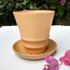 패션 나무 차 컵 선형 나무 바로 손 물 컵 창조적 인 우유 차 커피 나무 물 컵 홈