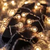 LED String Light Fairy Crystal Gypsophila Bubble Ball Lampe Ampoules Garland Décoration intérieure EU US 10M Jardin étanche Noël 201201