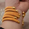 Bangle 6 pièces/lot africain Dubai couleur or Bracelets pour femmes filles nigérian italien bijoux de mariée ensembles accessoires de mariage Bracelets