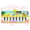 Tappetino musicale per bambini in 4 stili con tappetini per giochi con voci di animali Touch Play Gioco Tappetino per tappeti musicali Primi giocattoli educativi per bambini Regalo LJ201114