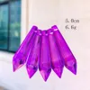 5 -stcs kristal puntige kralen kroonluchter kristallen lamp prisma ijs glas kraal suncatcher voor ramen decor diy hangende hanger h jllhie