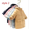 Casacos quentes roupas de inverno roupas compridas casaco de baixo para crianças coreanas jaqueta com capuz grossa meninos meninas nexo jaqueta de inverno infantil parka lj201128