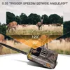 Camcorders Jachtcamera's Wildlife Trail Camera 20Mp 1080P Po Traps Waterdichte bewaking Infrarood Warmtedetectie NachtzichtCamcorders