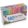 Multicolour Colors Ballpoint Pennor Gel Pen Penfyllningar Glitterfärger Ritning Målning Hantverk Markör Office School Stationery Supplies