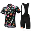 2022 Watermelon Fruit Cycling Jersey 19D Pad Bike Shorts Set Ropa Ciclismo Mer andningsbara män Kvinnor Summer Cycling Wear285b