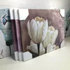 3 peças Tulip Flower Painting Pictures nas molduras de parede para sala de estar 3 peças Pictures Cuadros Home Art T200608