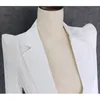 HAUTE QUALITÉ Nouvelle Mode 2020 Designer Blazer Veste Soaring Épaules Femmes Seul Bouton Blazer Vêtements Extérieurs LJ201021