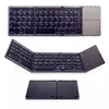 claviers portables triples pliables clavier sans fil Bluetooth avec clavier tactile souris pour Windows, Android, ios, tablette ipad, téléphone