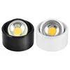 Plafonniers 3W/5W/7W lumière LED lampe photo rotatif Downlight spot armoire salon noir/blanc coquille