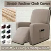 Stretch Elastic Recliner Sofabezug Rutschfester abnehmbarer und waschbarer elektrischer Sesselbezug Recliner Chair Slipcover 201119