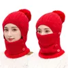 K251 Winter Hat Women's hat Warm Knitted Bib Bubble Thick Wool Cold With Earmuffs Baotou Cap 211229