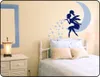 Principessa ragazza camera da letto adesivo bella fata sulla luna cuore adesivi murali per la camera dei bambini scuola materna del bambino di arte murale Vinilos A531 201201