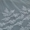 Bride Veils White Applique Tulle 3 meters veu de noiva long wedding bridal accessories lace veil