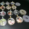Round Photo Custom Made Photo Medallions Pendant Picture Necklace Tennis Chain Gold Silver Color Cubic Zircon Hip Hop Jewelry