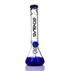 Design Beaker Bong 16 '' Hookahs Glass Beaker Base Thick Water Pipe Catcher Bong Heavy Bongs för rökning