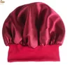 Women's Satin Solid Sleeping Hat Night Sleep Cap Hair Care Bonnet Nightcap For Women Men Unisex Cap De Nuit GC820