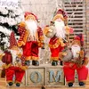 Santa Claus Doll Christmas Ornaments Merry Decor for Home Table Navidad Natal Cristmas Gifts Happy Year Y201020