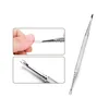 Stainless steel double head v-shaped shovel push cuticle pusher manicure supplies manicure tool suit