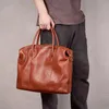HBP AETOO Vintage men handbags, casual business computer bags, leather men large-capacity briefcases 2022 NEW