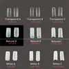 100pcs Natural transparent french false nails Acrylic UV Gel Manicure Artificial Fake Nail Art Tips Finger Extension plastic box9061892