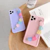 Frische Korea-Hüllen, niedliche Süßigkeiten-Farben, Liebesherz, Armband, Handyhüllen für iPhone 14 13 12 Mini X XR XS 11pro MAX 7 8 Plus, weiche Rückseite c1253559