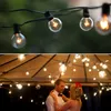 Patio Lights G40 Globe Party Christmas String Light,Warm White 25Clear Vintage Bulbs 25ft,Decorative Outdoor Backyard Garland 201006