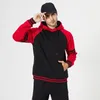 패치 워크 스트라이프 까마귀 남자 streetwear 2020 새로운 남자 힙합 대형 Hoodie Mens 의류 높은 거리 후드 스웨터 1