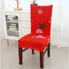 Housse de siège de noël en tissu de dessin animé joyeux arbre de noël fleur imprimé chaise couvre mode bureau décorations de fête à la maison cas 8xz G2