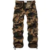 Plus Size 42 Pantaloni cargo da uomo mimetici militari Pantaloni multitasche verde militare Autunno Inverno Pantaloni larghi casual da uomo Pantaloni da lavoro