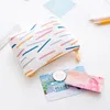 Mini Cute Zero Wallet Bag Key Pouch Portable Simple Creative Geometry Canvas Convenient Coin Purse Card Holder