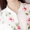 Mode Zomer Vrouwen Bomber Print Jas Lange Mouw Basic Jas Jassen Vrouwen Dunne Slanke Korte Vrouwelijke Jassen Plue Size 220118