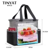 Tinyat Insulated Thermal Cooler Lunch Box Food Bag for Work Picnic Bag Bolsa Termica Loncheras Para Mujer for School Student 201015