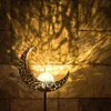 Luce a fiamma solare Fiamme metalliche Lampade ad effetto Sun Moon Torcia a LED Luci da giardino Lampada decorativa per prato da esterno