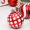 6 centimetri 30pcs ornamenti palla di plastica trasparente caldo colore palle di Natale 2021 decorazioni natalizie per la casa ciondolo albero di Natale 201028