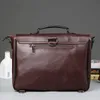 Business Office Briefcase Men Brand PU Leather Handbag Male Multifunction Messenger Bag Large Box Laptop Vintage Tote1