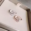 Buigari Topkwaliteit Ring Luxe Sieraden Dames Stud Diamanten 18K Vergulde Designer Officiële Reproducties Hoogste Tellerkwaliteit voor Woman Band Premium Geschenken