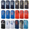 Imprimir baloncesto Theo Maledon Jersey 11 Kenrich Williams 34 Darius Bazley 7 Mike Muscala 33 Isaiah Roby 22 Nombre personalizado Ciudad Edición ganada