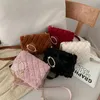 Petite peluche en cuir PU femmes sac fourre-tout luxe femme chaîne sac à main et sacs à main femmes sac à bandoulière sacs à bandoulière dames Flip