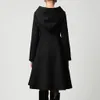 패션 겨울 가을 여성 양모 코트 긴 소매 벨트 벨트 느슨한 따뜻한 모직 재킷 후드 겉옷 # J30 201028