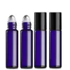 Cobalt Blue 10 Ml Glass Roll-On Bottles With Stainless Steel Roller Ball Perfume Essential Oil Massage Thick Glass Container Portable Travel