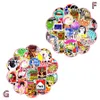 100PCS Random Hot Graffiti Anime Rock Retro Funny Stickers Adolescent Child Vinyl Applique Gift DIY Notebook Guitar Luggage Skate Stickers