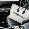 トレンド女性ハンドバッグRive Gauche Toteショッピングバッグハンドバッグトップリネン大きなビーチバッグデザイナー旅行クロスボディショルダーサッチェルウォレット