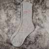 Stokta Beyaz Gri Çorap Kadın Erkek Unisex Pamuklu Basketbol Çorapları