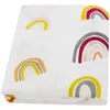 Baby Unisexe Wrap Rainbow Bamboo Musloo Swadddle Couvertures Neutre Recevoir Couverture pour garçons Filles 210309