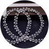 Örgülü Uzun Çember Rhinestone Strip Headdress Kristal Gelin Kenar Taç Düğün Takı Saç Aksesuarları Diam8565148