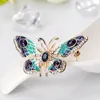 Fashion Gold butterfly brooch colorful diamond butterfly corsage scarf buckle dress suit brooches women fashion jewelry will and sandy gift