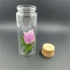 150ml Clear Glass Storage Jars Bottle Vial Container Wishing with Cork Stopper DIY Home Decor Wedding Gift Pack 24pcs/lot